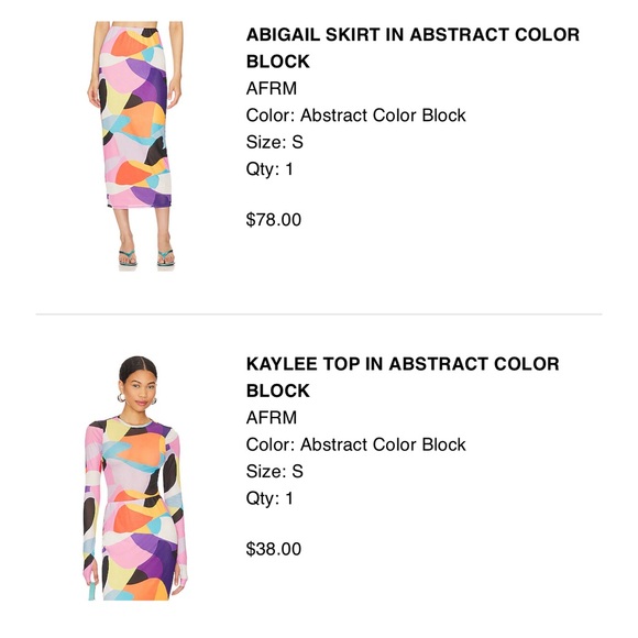 AFRM Dresses & Skirts - New revolve two pc matching set